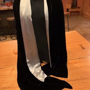 Long Silk Velvet & Silk Charmousse Wrap Scarf